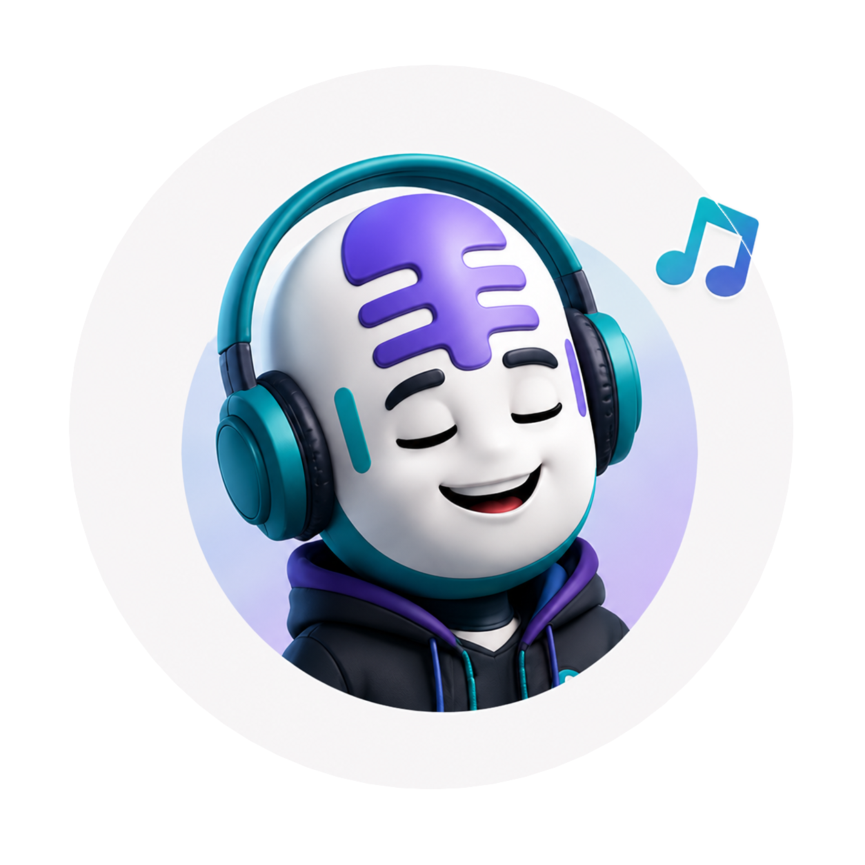 Mikey, the SingoLingo mascot, singing into a microphone