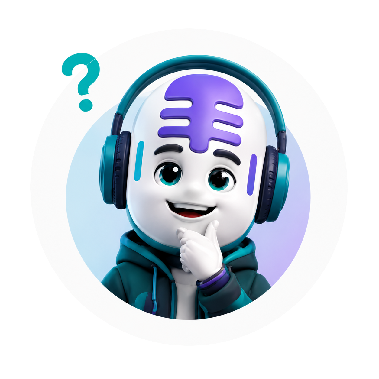 Mikey thinking about a question